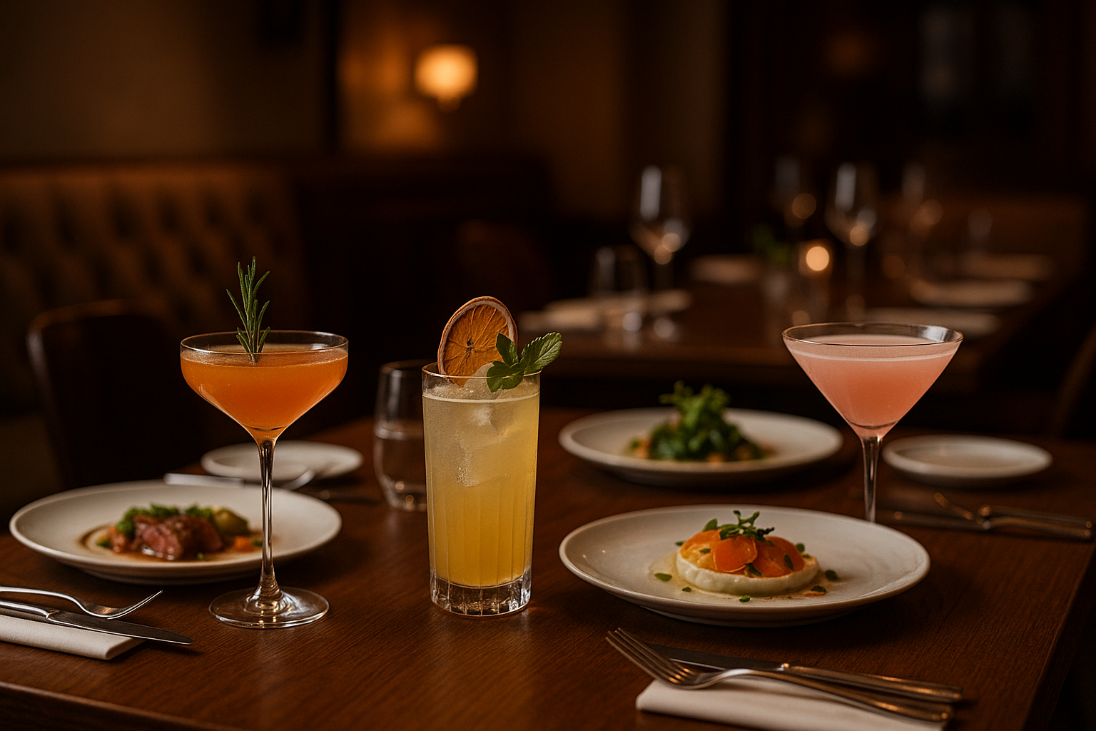 cocktails and dinning 